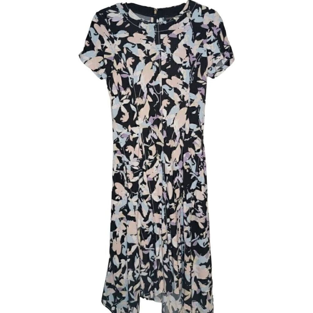 Donna Karen New York Dress Floral SZ XS Classy Dress Summer Water Color DKNY